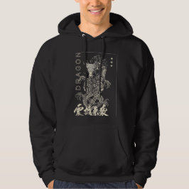 Moletom com Gráfico de Dragão Masculino Streetwear
