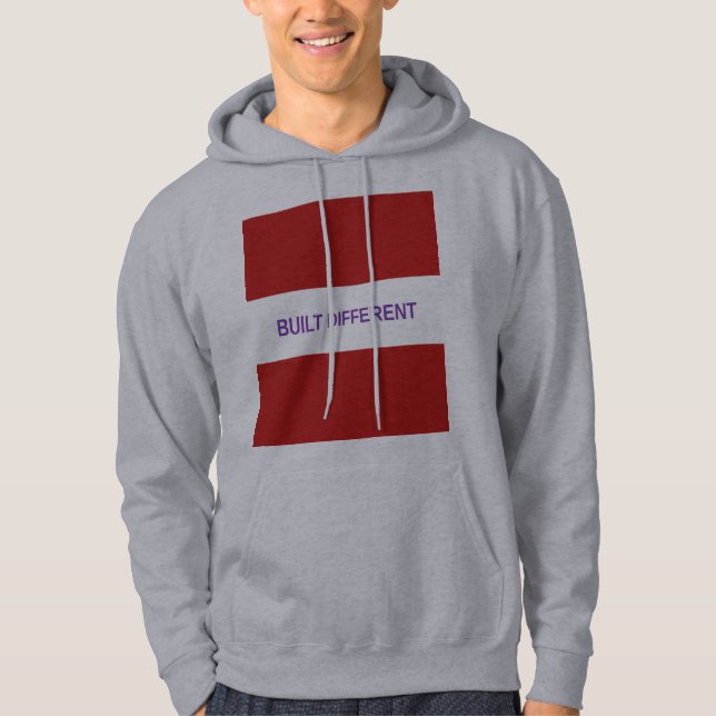Moletom com Logo de Caixa Branca Construído Difere (Frente)