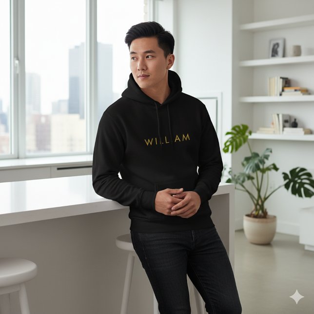 Moletom com Nome Personalizado Confortável e Moder (Custom Name Hoodie Cozy Stylish Wear Men)
