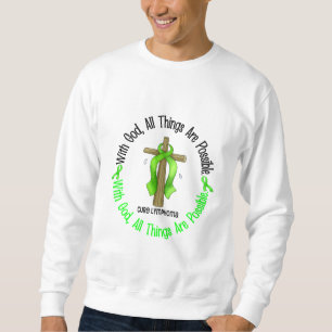 Moletom COM os t-shirt do linfoma Non-Hodgkin da CRUZ do