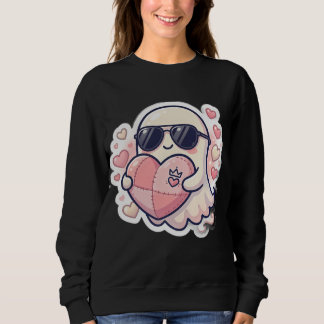 Moletom com Personagem de Coração Kawaii Fofo e Óc