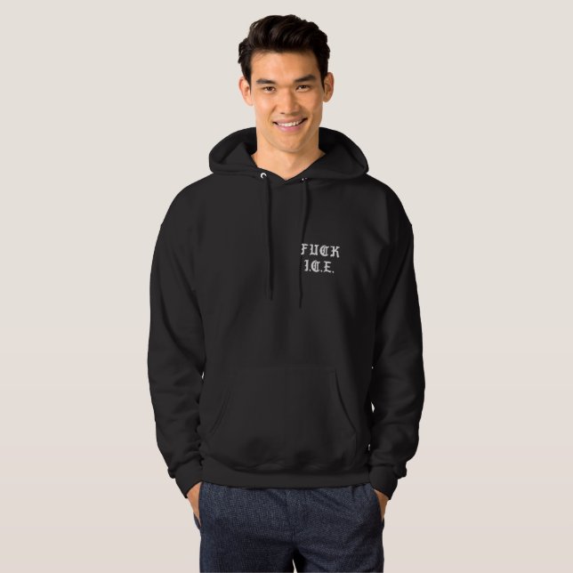 Moletom com Texto Gótico Branco – Pulôver Streetwe (Frente Completa)