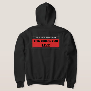 Moletom com Zip Streetwear The Less You Care The M