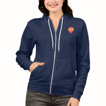 Moletom com zíper para mulheres GoSpark