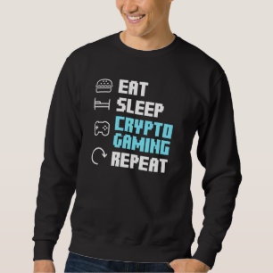 Moletom Coma Criptografia De Jogos Repetir Blockchain Nft 