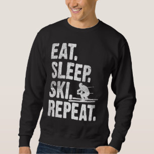 Moletom Coma Dormir Esqui Esquiando Repetir Esportes De I