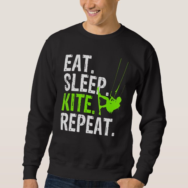 Moletom Coma Dormir Kite Repetir - Kitesurf (Frente)