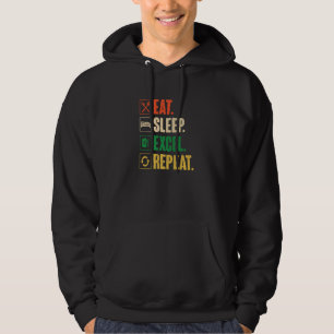 Moletom Coma Durma Excel Repita - Excel Vintage Retro Dive