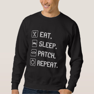 Moletom Coma, Durma, Remende, Repita Roupas de Coder de TI