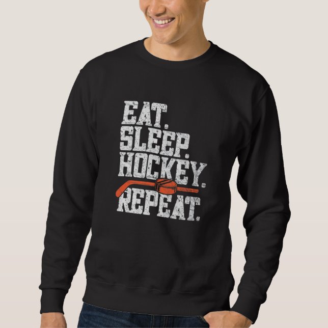 Moletom Coma Hockey com Sono Repete Hockey (Frente)