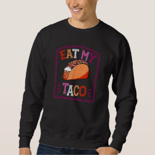 Moletom Coma minha Piada do Orgulho Lésbico do Taco Pun Tr