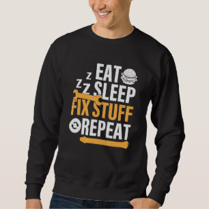 Moletom Coma o Burger Sleep Fix Coisas Repetir