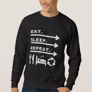 Moletom Coma o Design de Motivação Mínima de Repetição de