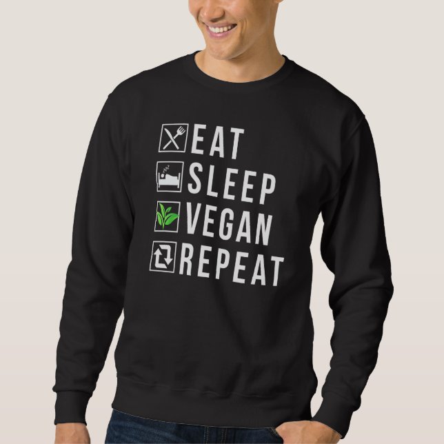 Moletom Coma Sleep Vegan Repete Estilo de Vida Vegetariano (Frente)