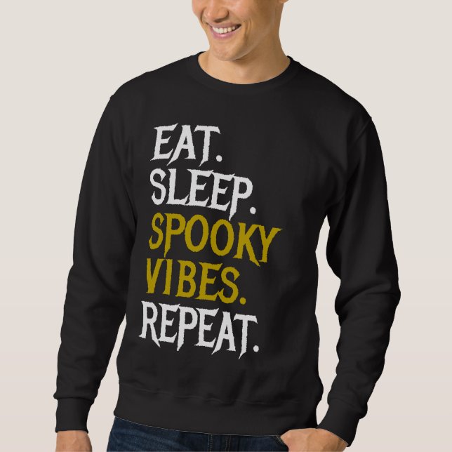 Moletom Coma Sonho Vibes Assustadores Repita - Halloween 2 (Frente)