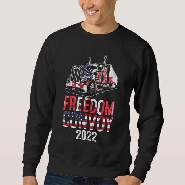 Moletom Comboio da Liberdade 2022 em apoio a motoristas de (Frente)