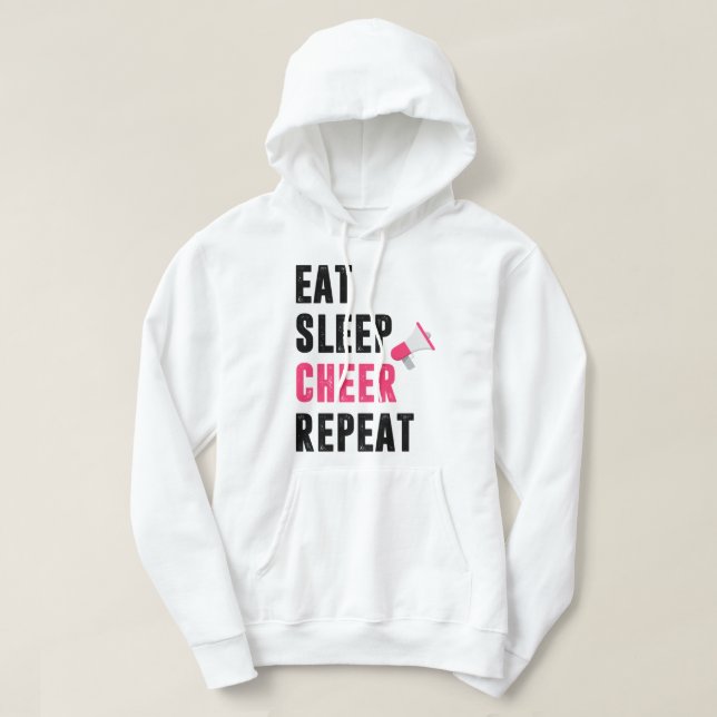Moletom Come Sleep Cheer Repetir - viver essa vida alegre (Frente do Design)