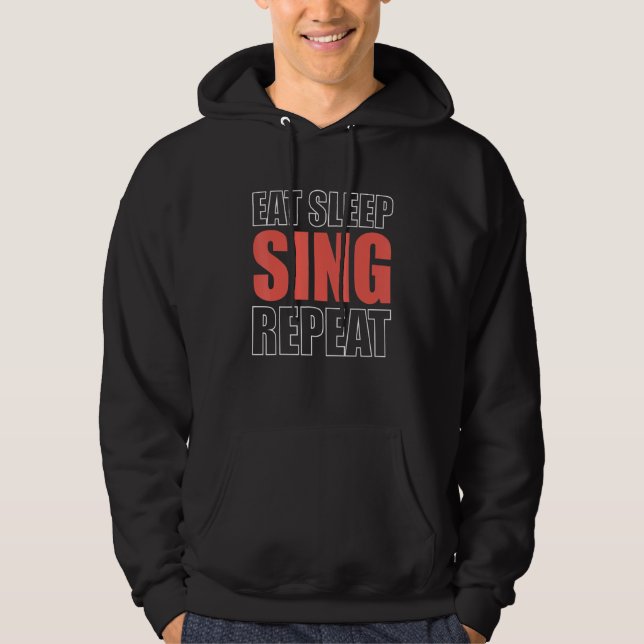 Moletom Comer Dormir Cantar Repetir Cantor de Ópera (Frente)