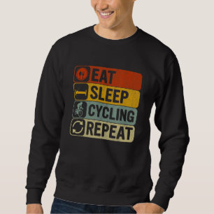 Moletom Comer Dormir Ciclismo Repetir Retro 60s 70s Ciclis