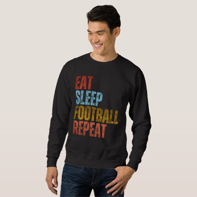 MOLETOM COMER DORMIR FUTEBOL REPETIR (Frente Completa)