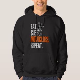 Moletom Comer Dormir Motocross Repetir Dirt Bker Motocicle