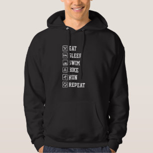 Moletom Comer Dormir Nadar Pedalar Correr Repetir Triatlo