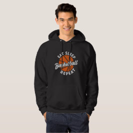 Moletom Comer Dormir Repetir Basquetebol Branco