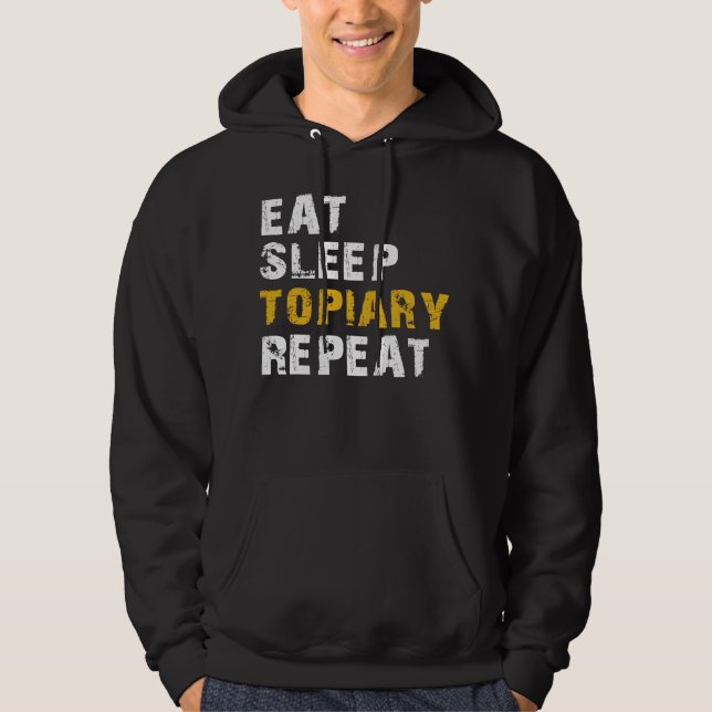 Moletom comer dormir Topiary (Frente)
