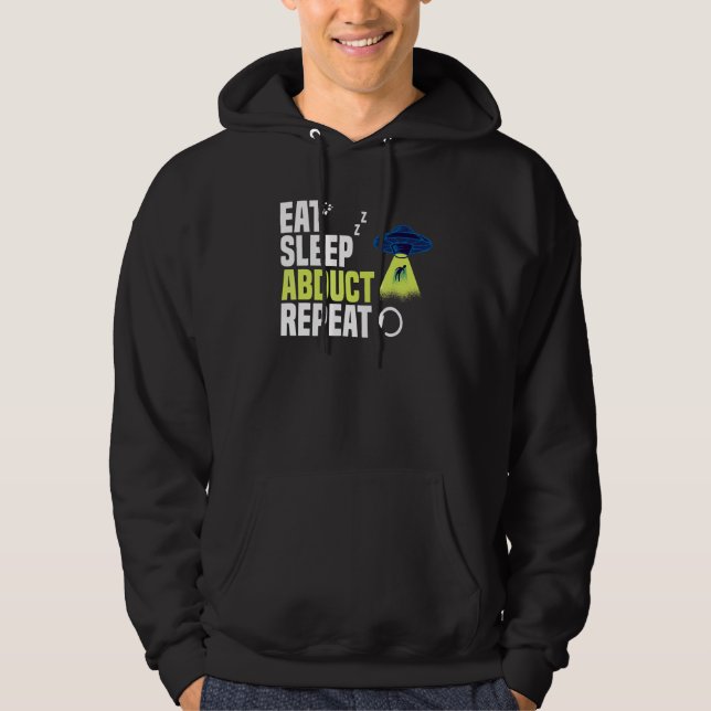 Moletom Comer Dormir   Vida Extraterrestre Para Um Crente  (Frente)