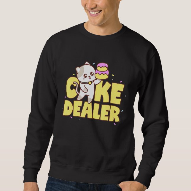 Moletom Comerciante de Bolo Dente Doce Com Torta (Frente)