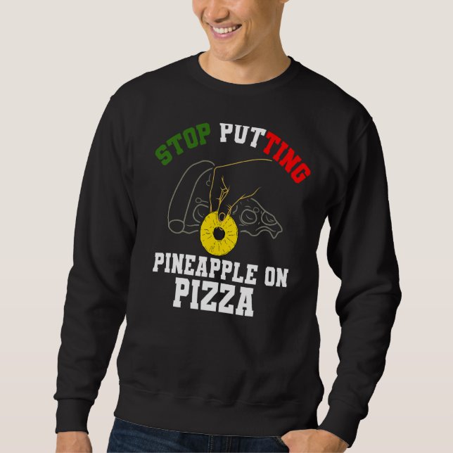 Moletom Comida Anti-Havaiana Pineapple Pizza (Frente)