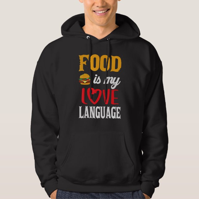 Moletom Comida É Minha Língua De Amor (Frente)