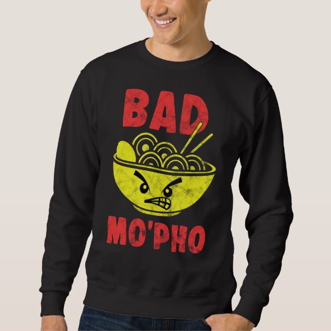 Moletom Comida Pun Bad Mo Pho Vietnamita Noddles Cuisin (Frente)