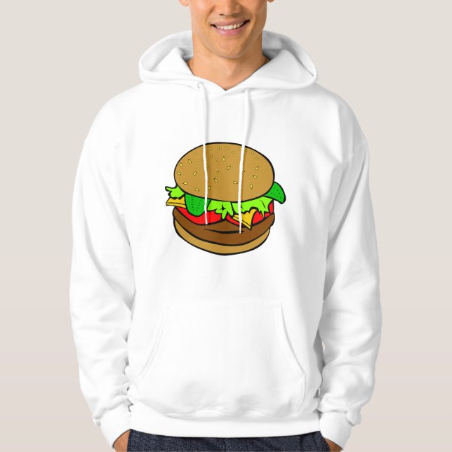 Moletom comida rápida do hambúrguer cheeseburger (Frente)