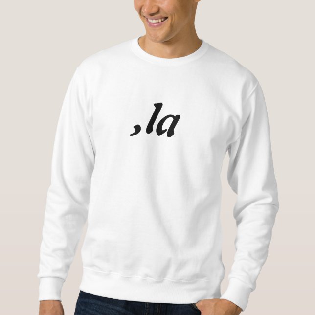 Moletom Comma La Kamala Harris - design de texto personali (Frente)