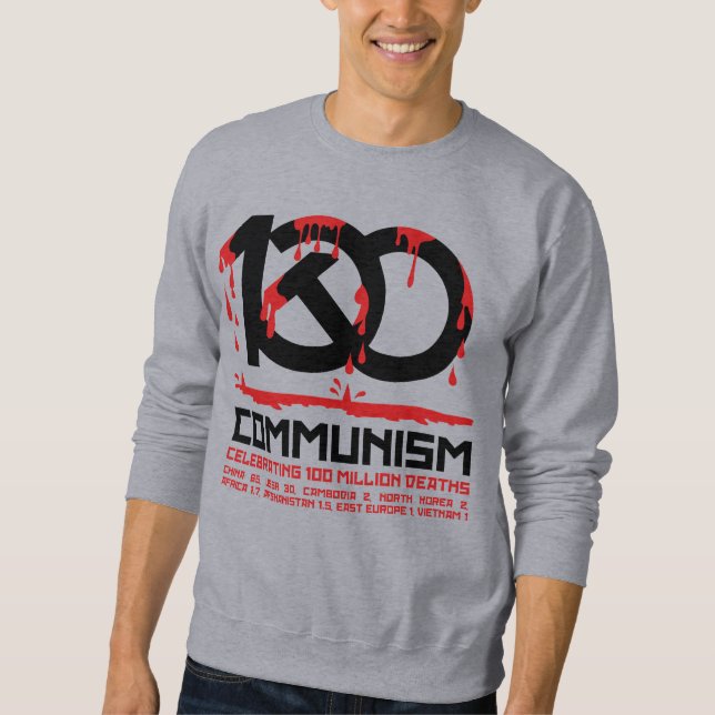 Moletom Communism, celebrating 100 million deaths (Frente)