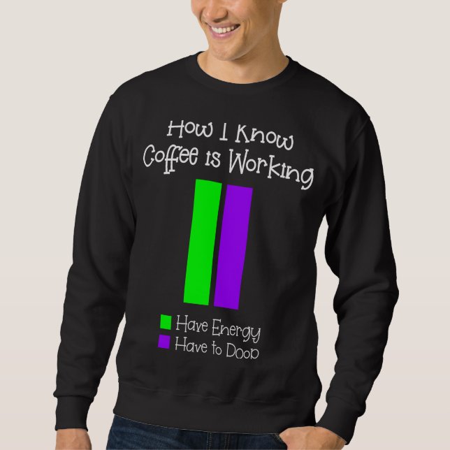 Moletom Como eu sei que o café está trabalhando tem que fa (Frente)