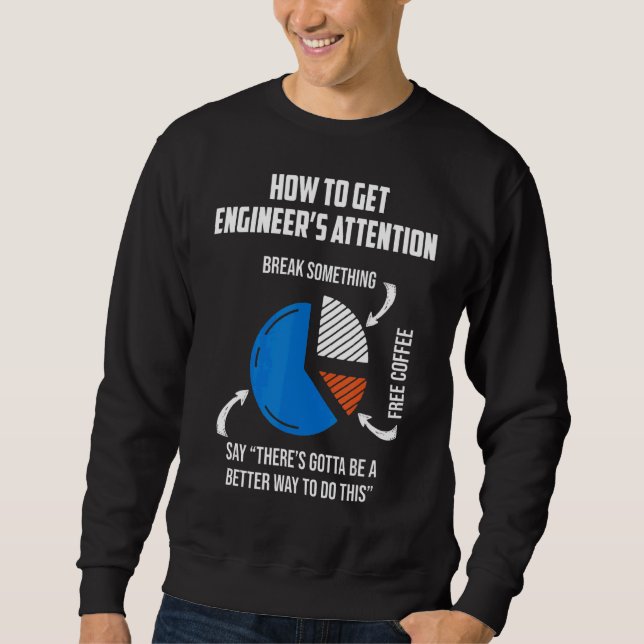 Moletom Como obter o Engenheiro mecânico de atenção ao Eng (Frente)