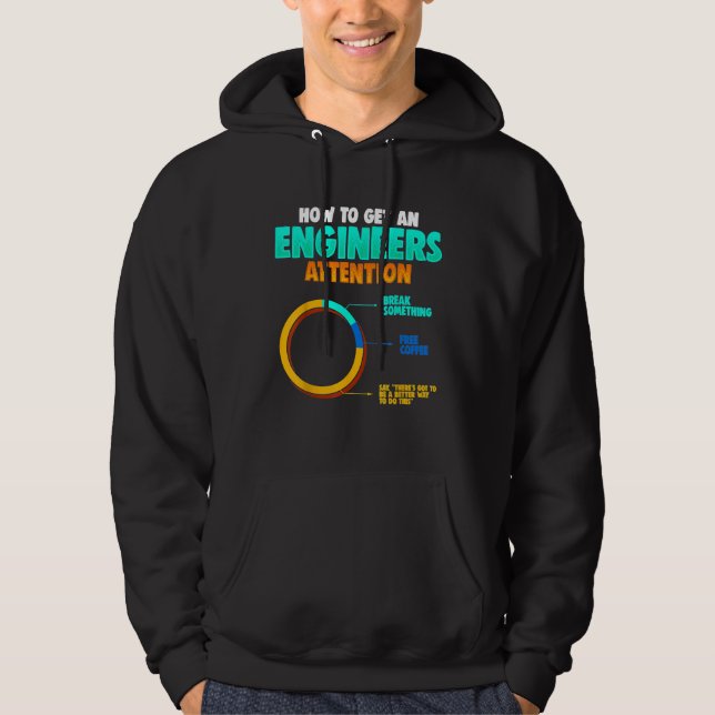 Moletom Como Obter Um Engenheiro De Atenção De Engenheiros (Frente)