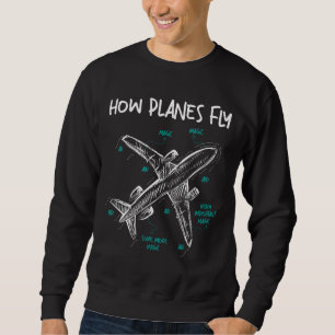 Moletom Como Voam os Aviões - Engenheiro Aeroespacial Aero