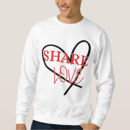 Moletom Compartilhe design de Positividade Fácil de Compar