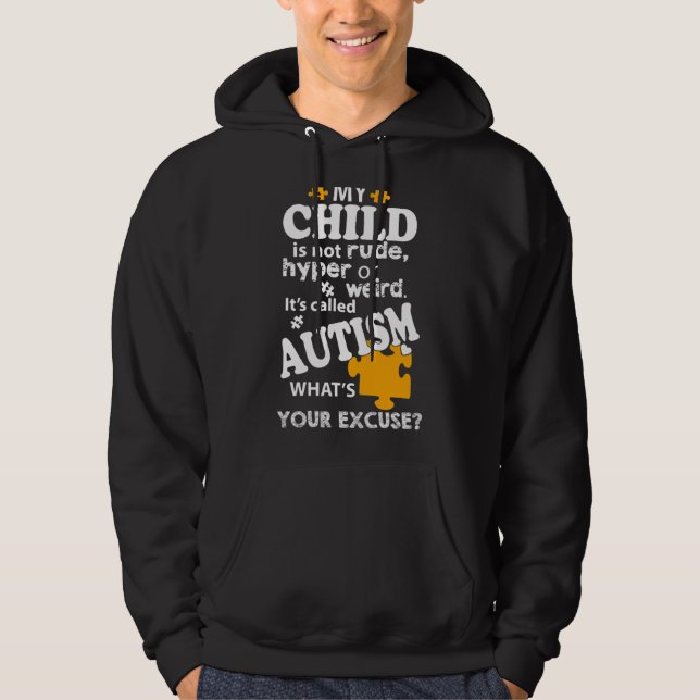 Moletom Compatível com a consciência do autismo (Frente)