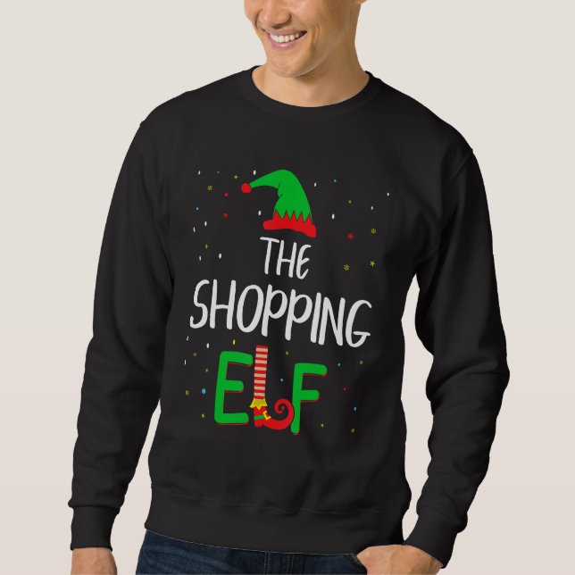 Moletom Comprando A Família Elf Correspondendo Aos Pjs De  (Frente)