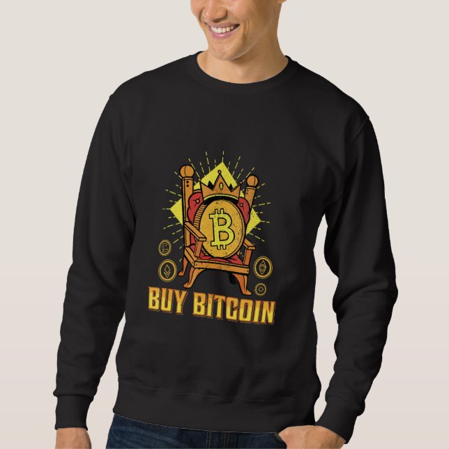 Moletom Comprar Bitmoney King Btc Cryptocurrency Blocchain (Frente)
