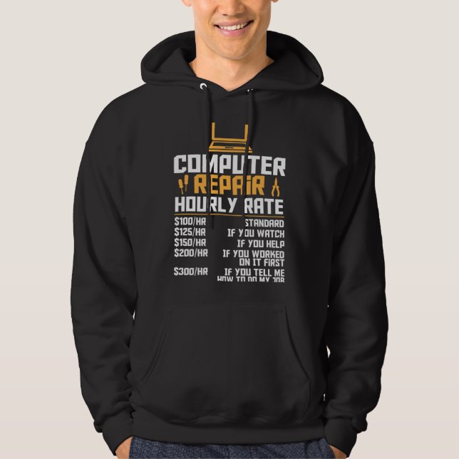 Moletom Computer Nerd  Computer Engineer  Computer Hourly  (Frente)
