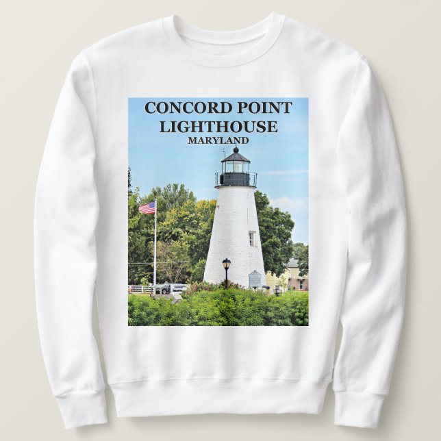 Moletom Concord Point Lighthouse, Maryland Sweatshirt (Frente do Design)