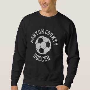 Moletom Condado de Norton Futebol Retro Envelhecido Anos 9