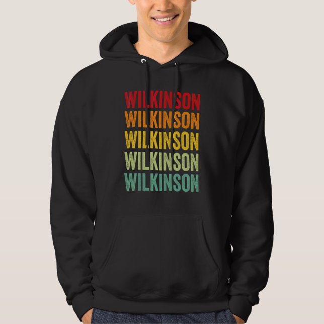 Moletom Condado de Wilkinson Geórgia Design de Texto Arco- (Frente)
