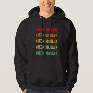 Moletom Condado de Yukon Koyukuk no Alasca Design de Texto
