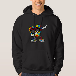 Moletom Consciência Autista Dabbing Heart Quebra-cabeça co